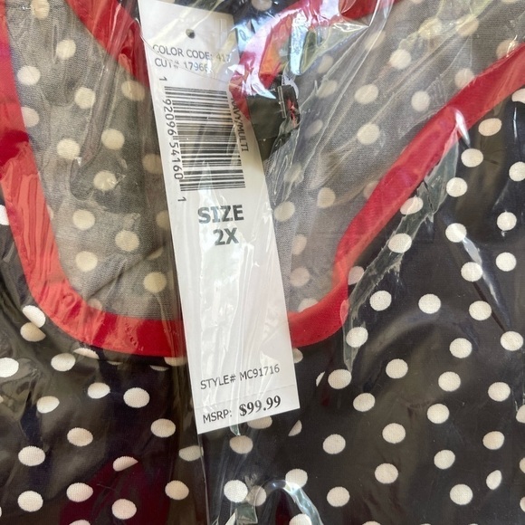 Tiana B Knit Contrast Trim Dress - 2X - Picture 4 of 5